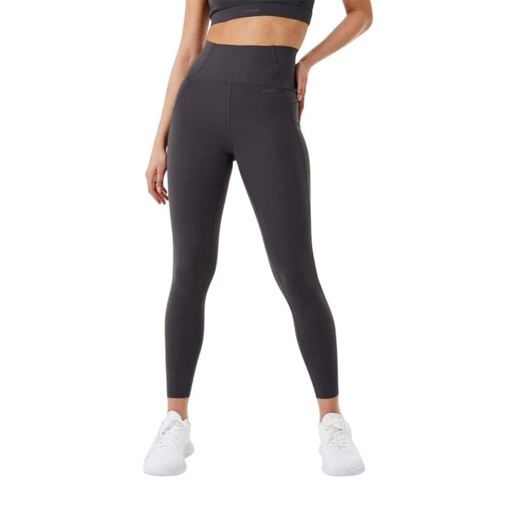 USA Pro Womens/Ladies Core High Rise Leggings / Charcoal